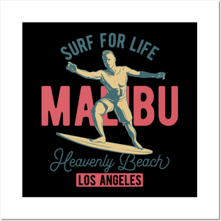 Surf For Life Malibu Posters and Art